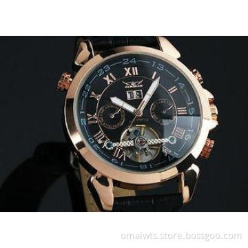Black Dial Week Tourbillon Automatic Watch For Precision Ti